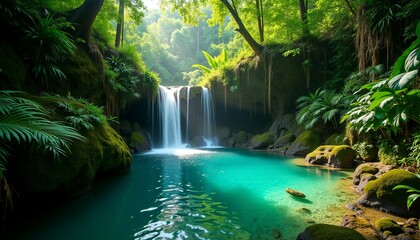 The Secret Garden A Soothing White Noise of Water Fills a Tranquil Pool and Jungle Retreat