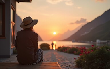 Early morning on holiday. High quality