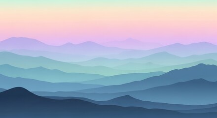 Fototapeta premium mountains in the fog