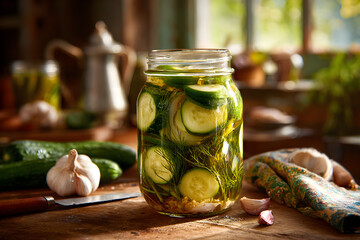 Zesty Pickles Dreamscape: angy Inspirations From a Snlit Culinary Corner