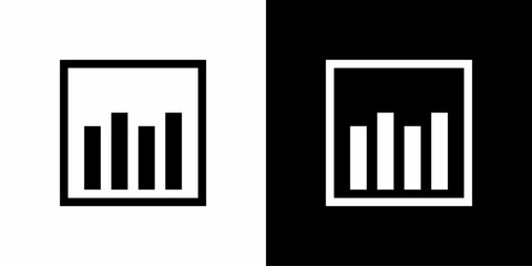 tatistic Bar Chart Icon for Web, App, and Corporate Design