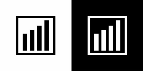 tatistic Bar Chart Icon for Web, App, and Corporate Design