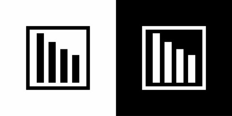 tatistic Bar Chart Icon for Web, App, and Corporate Design