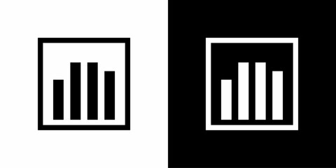 tatistic Bar Chart Icon for Web, App, and Corporate Design