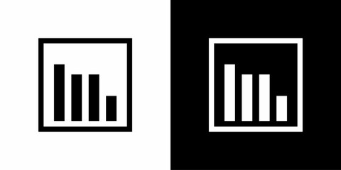 Business Growth Bar Graph Symbol for Analytics and Data