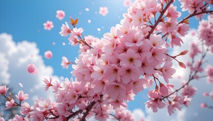 pink cherry blossom in spring