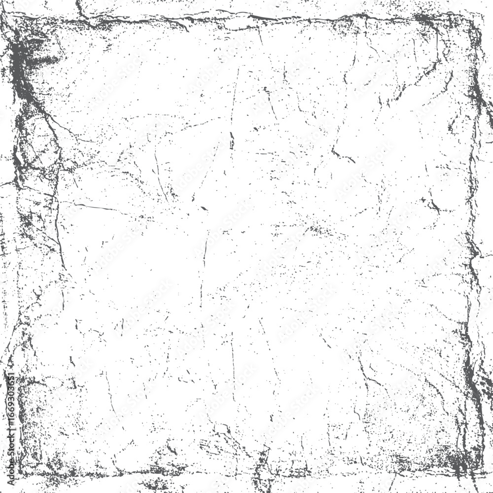 Poster square distressed texture background. rough surface with grunge frame and cracks. suitable for vinta