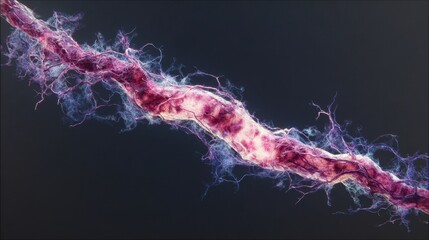 scene image showing development of red to purple vascular lesions emerging on skin depicting early Kaposi sarcoma signs.