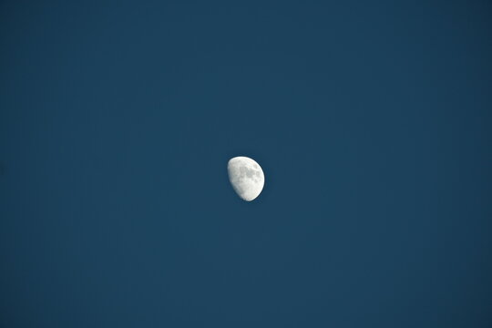 Waxing Gibbous, half moon  - Powered by Adobe