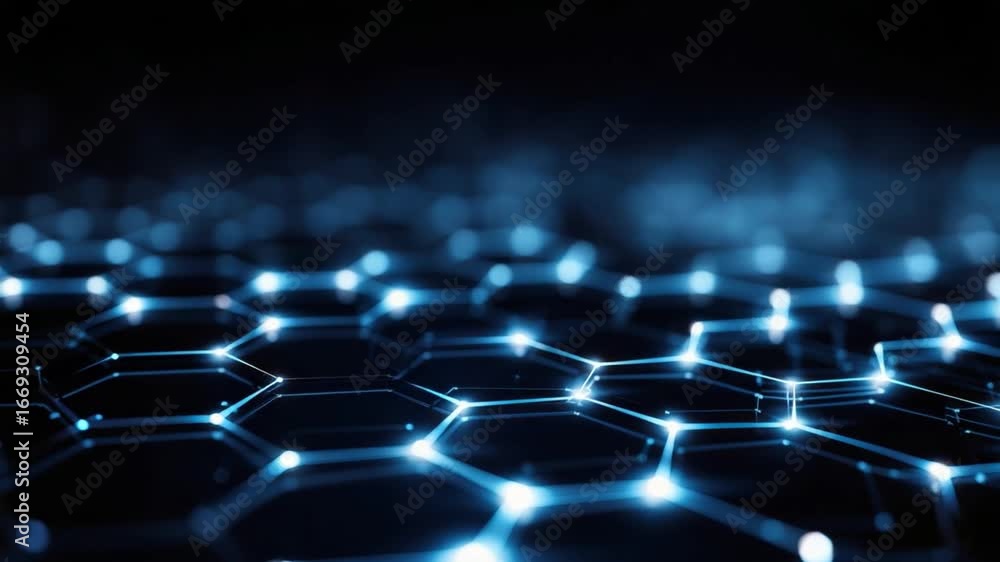 Poster cybernetic network abstraction: an intricate and modern representation of interconnected data flow, 