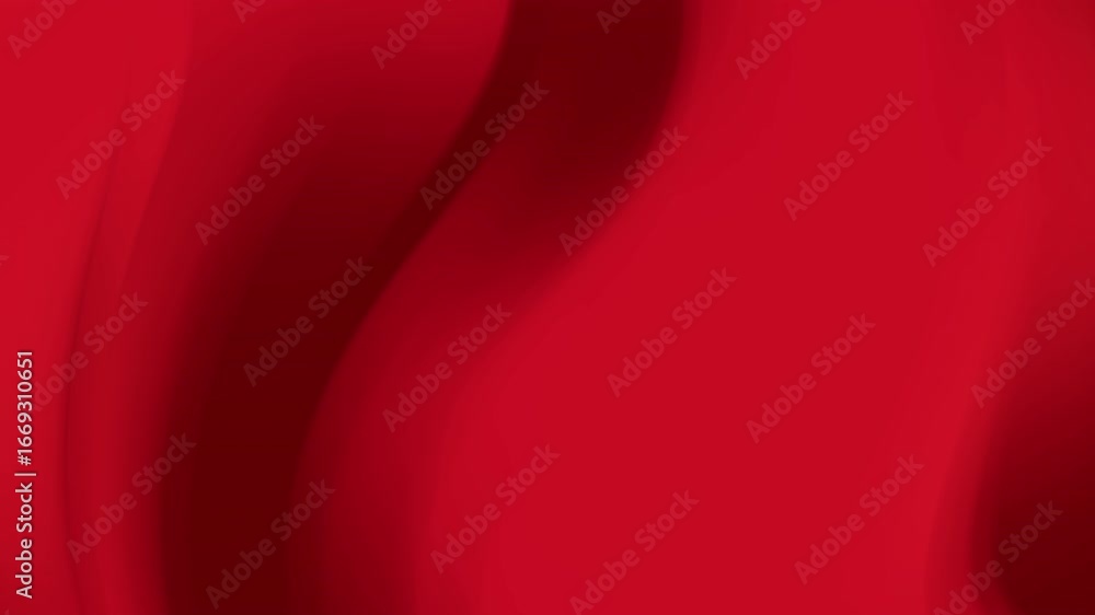 Poster smooth flowing red fabric with subtle curves and varying shades of crimson. the animation showcases 