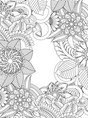 diy craft floral frame  for adults and kids and kdp