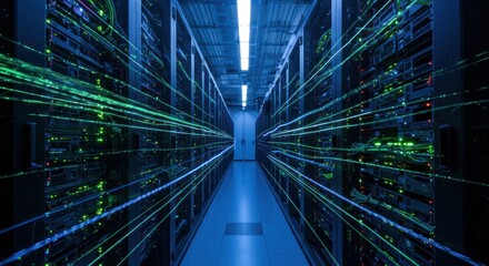 Intricate Network Core:  Dynamic Fiber Optics in a Server Farm