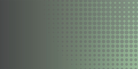 Abstract green gradient background with halftone circle pattern. Modern digital texture for posters, banners, presentations,