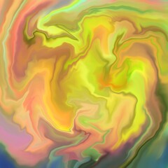 Obraz premium The background painting depicts abstract elements derived from the harmonious blend of colors and shapes created by hand-drawn strokes.