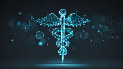 Interactive medical healthcare icons and elements concept with innovative design for health technology, digital interface, and scientific innovation background