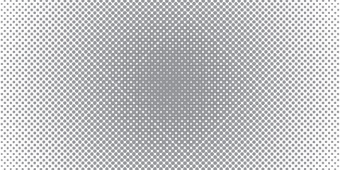 Abstract black and white halftone dotted background with gradient diamond shape effect. Modern retro design for posters, banners.