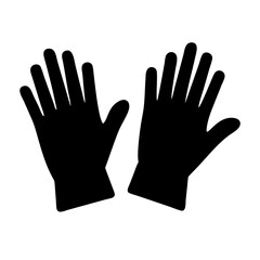 Obraz premium Silhouette Latex Gloves for Web and Graphic Design