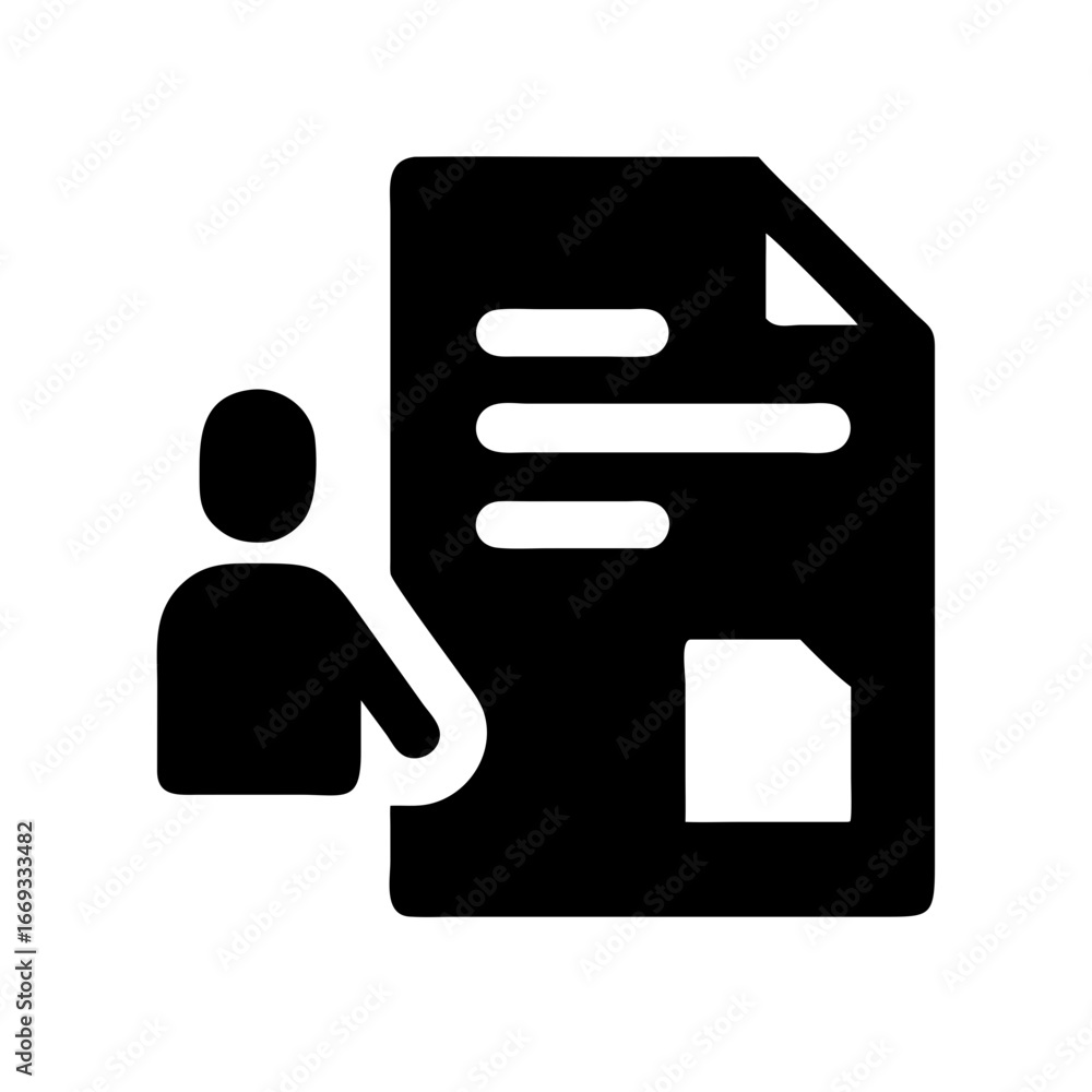 Poster silhouette open document for web and graphic design