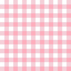 Pink gingham checkered pattern background. Seamless pastel pink plaid design, perfect for fabric, textile, scrapbooking, and cute digital projects. Soft and sweet vintage aesthetic.