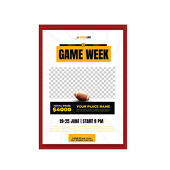 Soccer and football tournament event flyer and poster template design