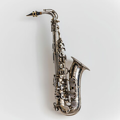 Obraz premium saxophone isolated on black with png white background isolated