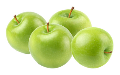 fresh granny smith apples gleaming in the sunlight