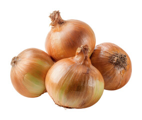 Harvesting fresh onions farm food natural isolated on transparent background