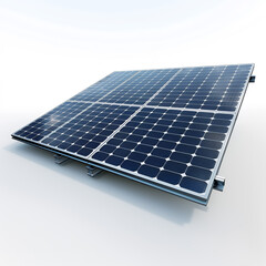 solar panels on a roof with png white background isolated
