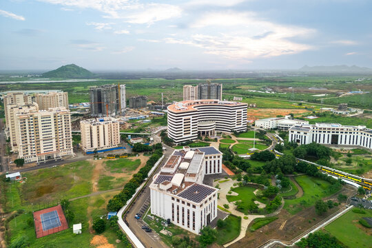 Newly built VIT deemed university in New proposed capital of Andhra Pradesh state in India.