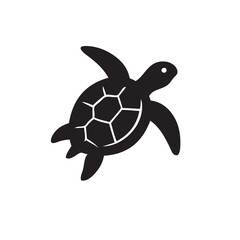 turtle silhouettes vector design, turtle icon