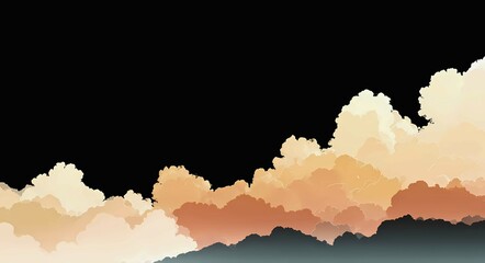 Abstract textured background with flowing organic shapes in warm earth tones against a dark sky