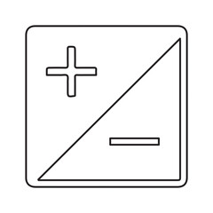 Exposure image minus line icon