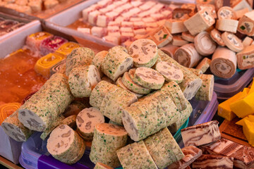 Eastern sweets. Turkish delight, sherbet, halva.