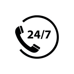 24/7 Phone Support Icon