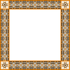 Tribal Ethnic Square Frame