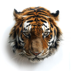 Obraz premium tiger head isolated on white with png white background isolated
