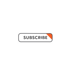 Subscribe Button Outline Minimal Vector Icon