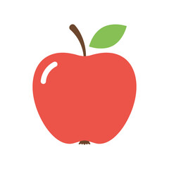 Simple Red Apple Illustration