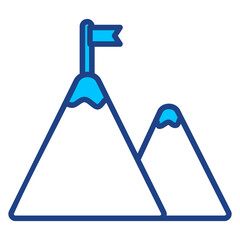 Mountain Simple Vector Icon Collection