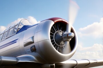 Plane propeller close up