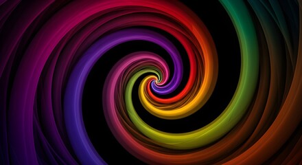 Obraz premium Abstract colorful swirling pattern