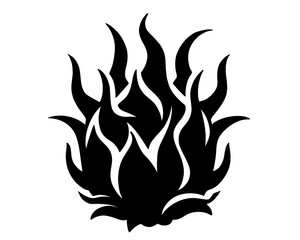 dragon fruit silhouette, fruit symbol, vector illustration
