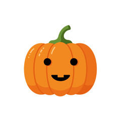 halloween pumpkin isolated on white
