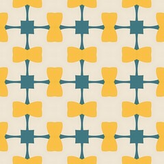 Seamless pattern with arrows and anchor shapes, illustration of a festive Christmas holiday design