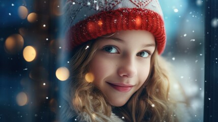 Children celebrating Christmas at home. Holiday celebration concept.