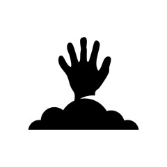 Obraz premium A hand emerges from the earth, a symbolic representation of resurrection or escape.