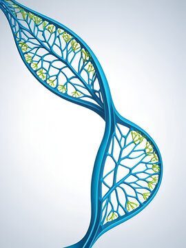 Human nerve growth factor protein, illustration