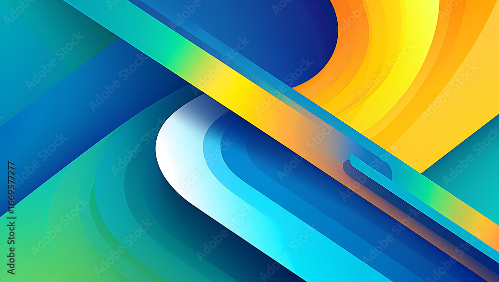 Aufkleber stunning vibrant abstract background with dynamic color gradients for modern design projects and cre