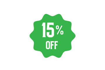 Modern percentage icons 15%, 20%, 25% in Red, Green colorful circle progress style. Perfect for discounts, offers, infographics, sales reports, analytics, business data and marketing design use. 